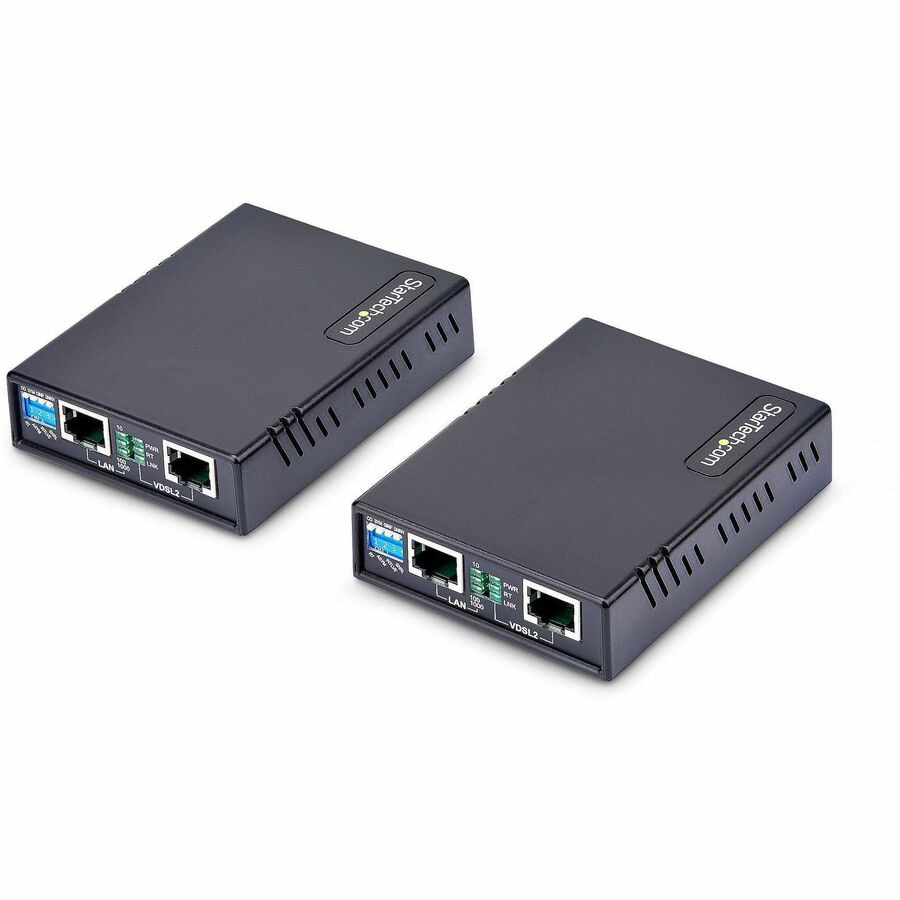 StarTech.com VDSL2 Ethernet Extender Kit over Single Pair Wire, Up to 0.6mi