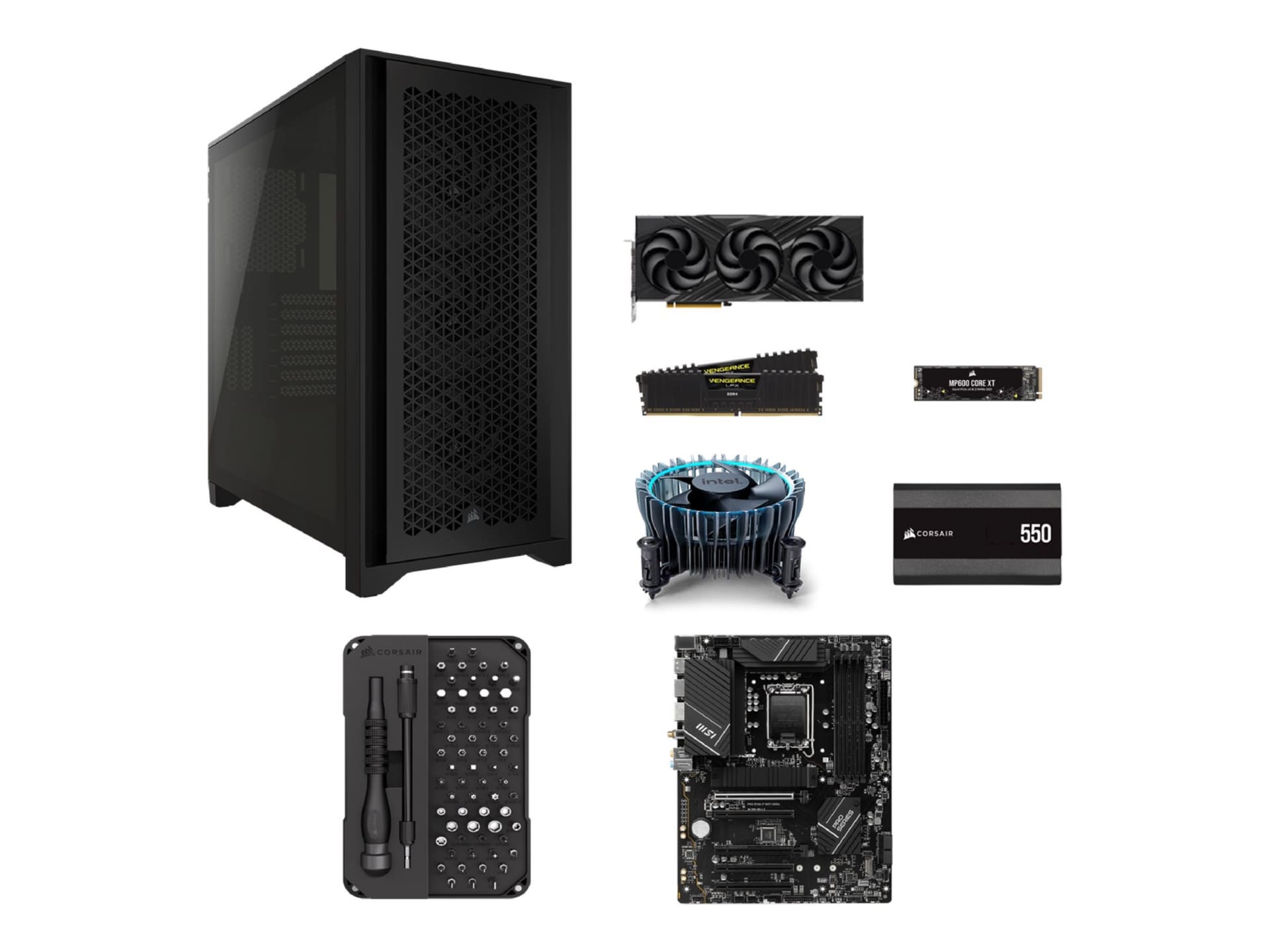 CORSAIR CLUB BUILD KIT - mid tower Core i5 i5-14400F 2.5 GHz - 16 GB - SSD 1 TB