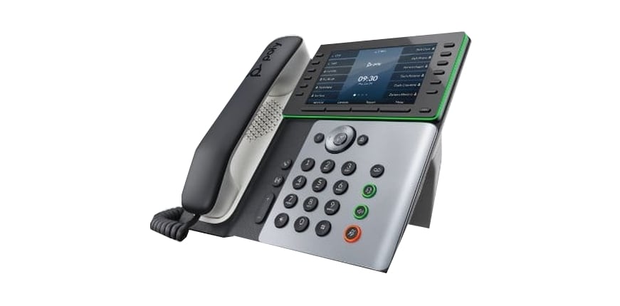 HP Poly Edge E550 IP Desk Phone with Power Supply