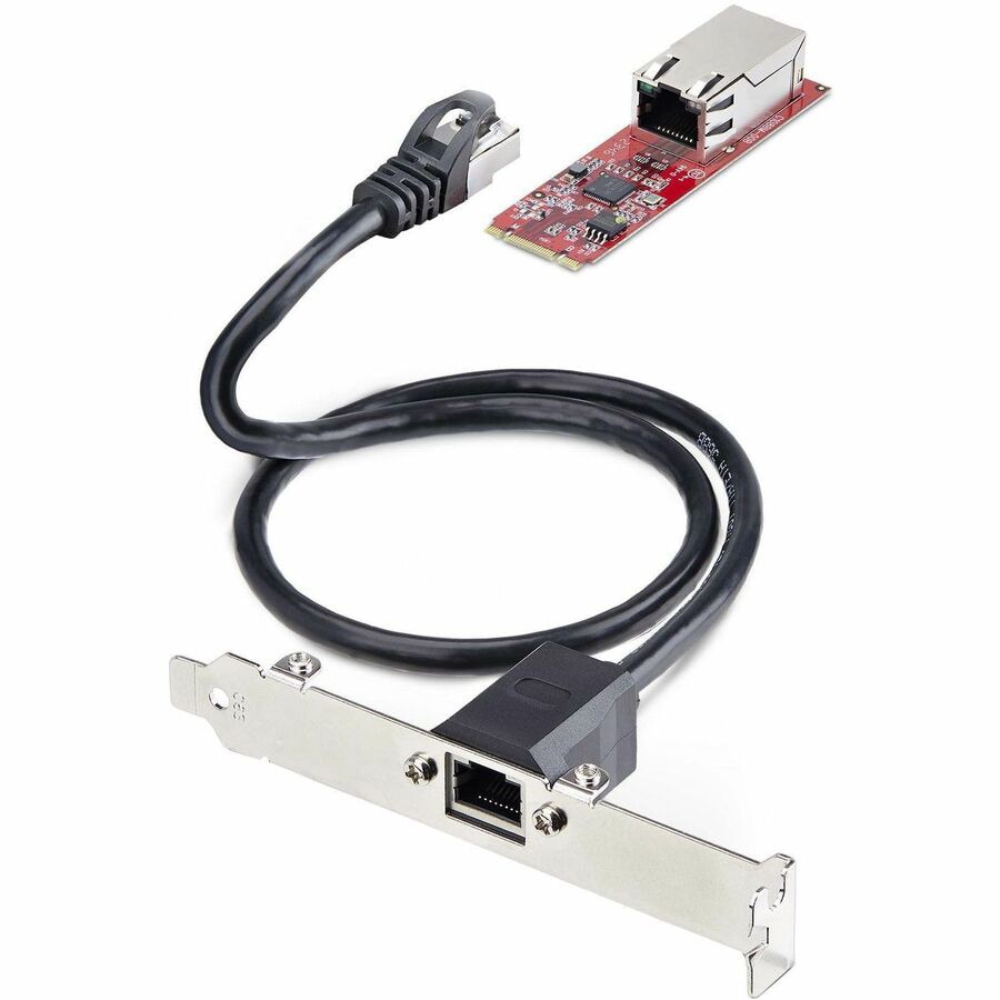 StarTech.com 1-Port 2.5GbE M.2 Network Card, NBASE-T PCIe Ethernet, Intel I225-V, Multi-Gigabit, SFF/Desktop PC LAN, TAA