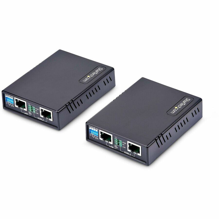 StarTech.com VDSL2 Ethernet Extender Kit over Single Pair Wire, 0.6mi (1km)