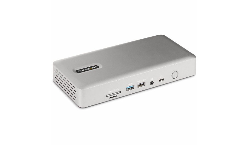 StarTech.com Thunderbolt 4 Multi-Display Docking Station Quad/Triple/Dual Monitor Dock, 2x HDMI, DP, 7x USB, 2.5GbE, PD