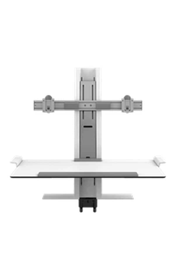 Humanscale QuickStand with Standard Crossbar - White