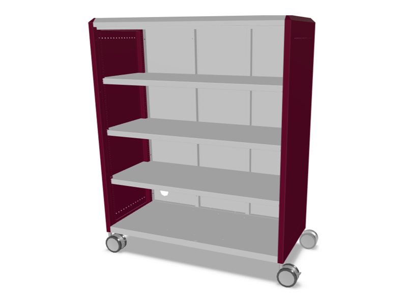 MooreCo Compass Maxi H3 - storage cabinet - 3 shelves - platinum, currant