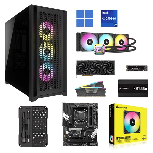 CORSAIR PREMIUM BUILD KIT - ATX case Core i9 i9-14900K 3.2 GHz - 64 GB - SSD 2 TB