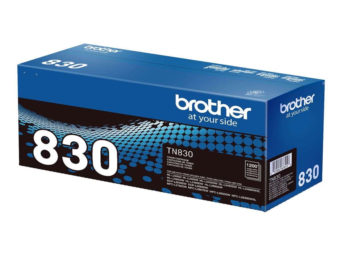 Brother TN830 - black - original - toner cartridge