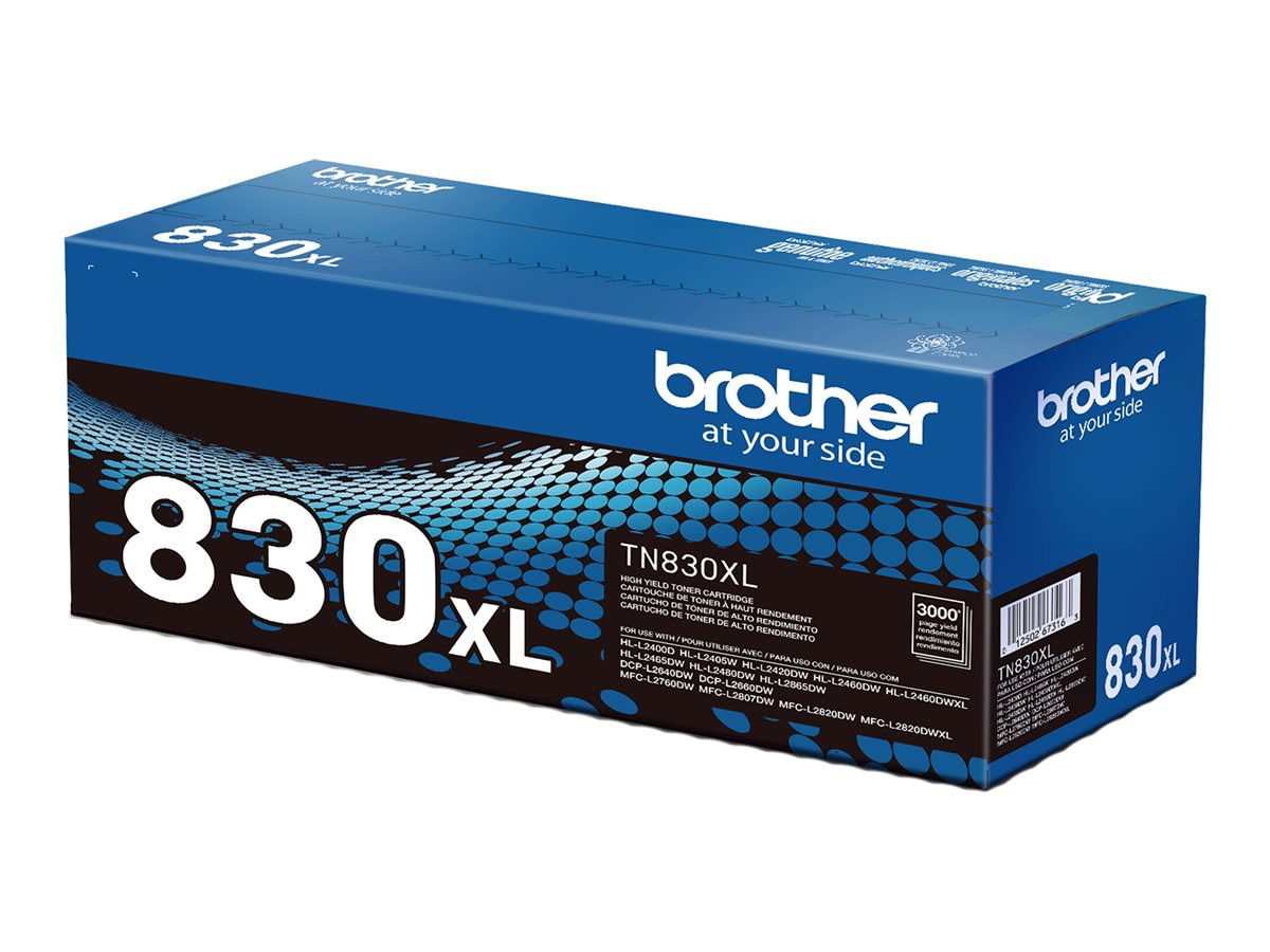 Brother TN830XL - à rendement élevé - noir - original - cartouche de toner