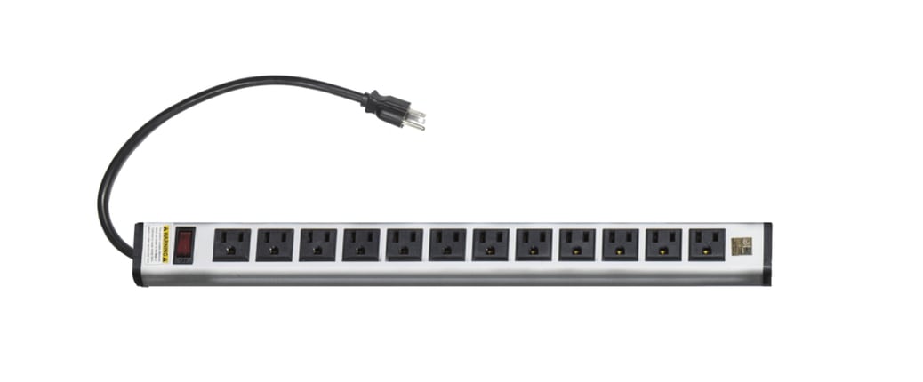 Anywhere Cart 12-Outlet Power Strip