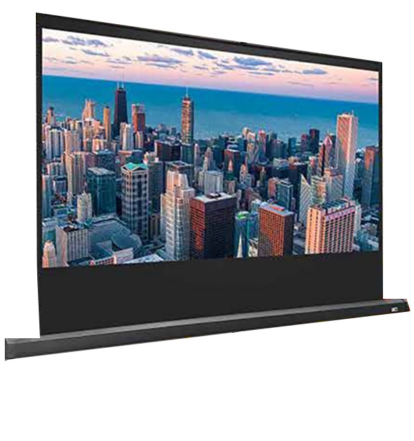 Elite 124" Tripod Tab Tension CineGrey 5D Series Screen for Standard Throw Projector - Black