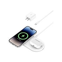 Belkin BoostCharge Pro 2-in-1 wireless charging pad - magnetic - + AC power