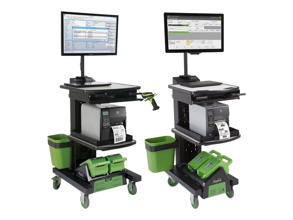 Newcastle Systems NB Series NB300NU4 Mobile Powered Workstation - cart - for LCD display / CPU / industrial thermal