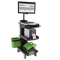 Newcastle Systems Mid-Range Mobile Powered Workstation - Black