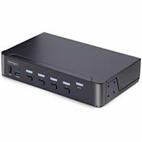 StarTech.com 4-Port DisplayPort 1,4 KVM Switch, 8K 60Hz / 4K 144Hz, 2x USB 3.0 Ports, 4x USB 2.0 Ports, Hotkey