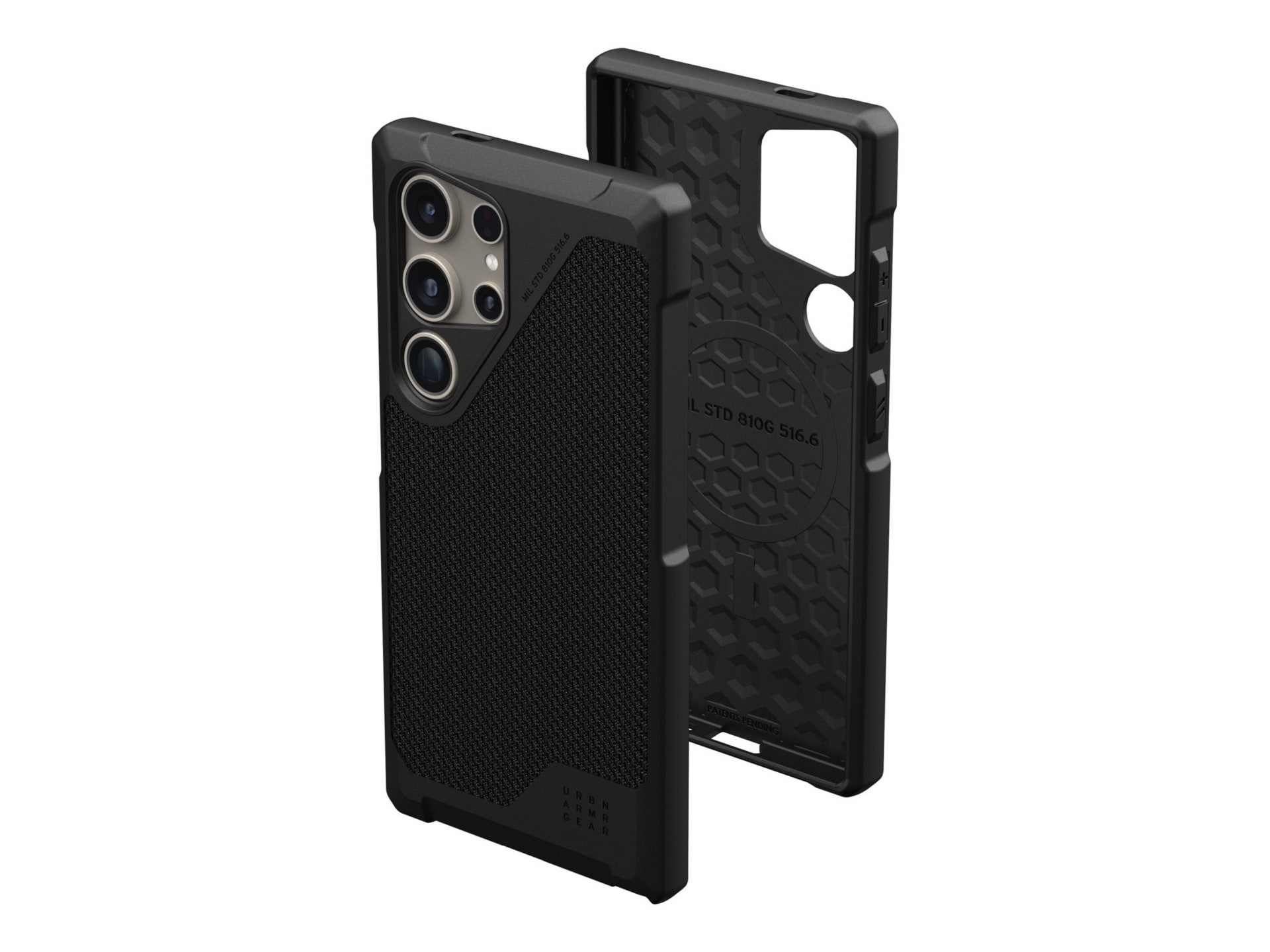 UAG Rugged Case for Samsung Galaxy S24 Ultra - Mtpls LT with Magnet - Kevlar Black