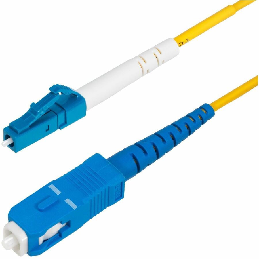 StarTech.com 15m (49.2ft) LC to SC (UPC) OS2 Single Mode Simplex Fiber Optic Cable, 9/125µm, 100G, LSZH Fiber Patch Cord