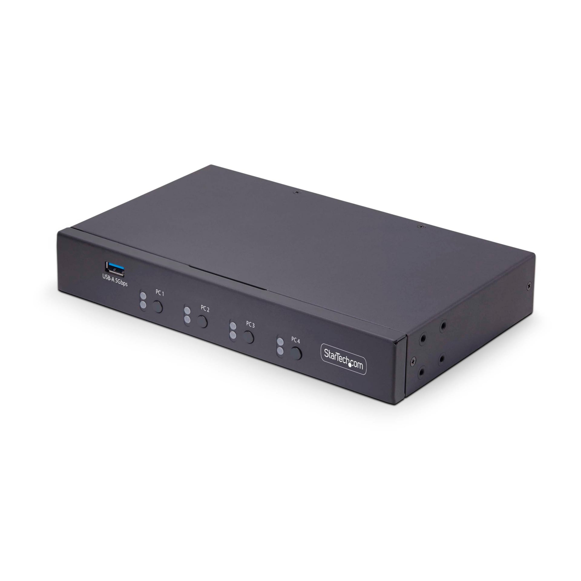 StarTech.com 4-Port KM Switch with Mouse Switching, USB 3.0 Switcher for Ke