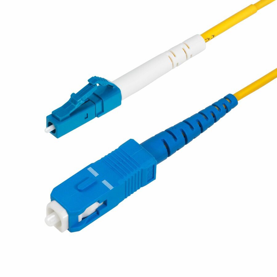 Thumbnail 2 of 8 for StarTech.com 1m (3.3ft) LC to SC (UPC) OS2 Single Mode Simplex Fiber Optic Cable, 9/125, 40G/100G, LSZH Jumper Cord