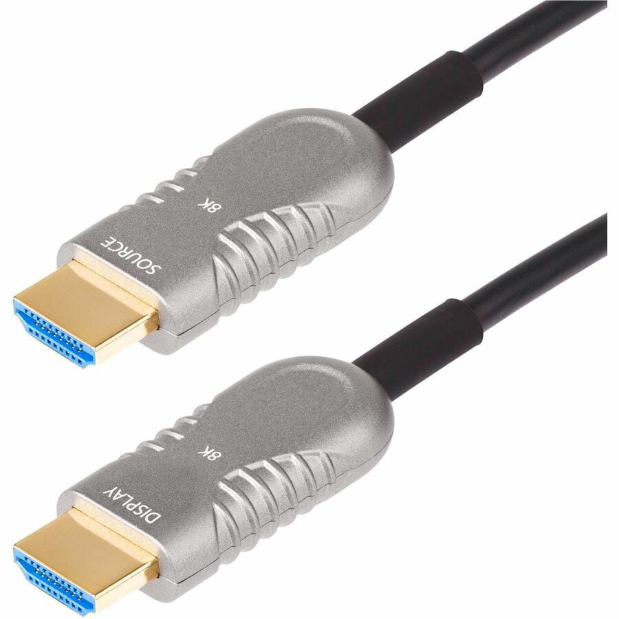 StarTech.com 50ft (15.2m) HDMI 2.1 Hybrid Active Optical Cable (AOC), CMP Plenum, 8K Ultra High Speed HDMI 2.1/2.0 Cable