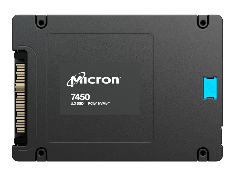 Micron 7450 PRO - SSD - Read intensive, Entreprise - 7680 Go - U.3 PCIe 4.0 (NVMe) - Conformité TAA