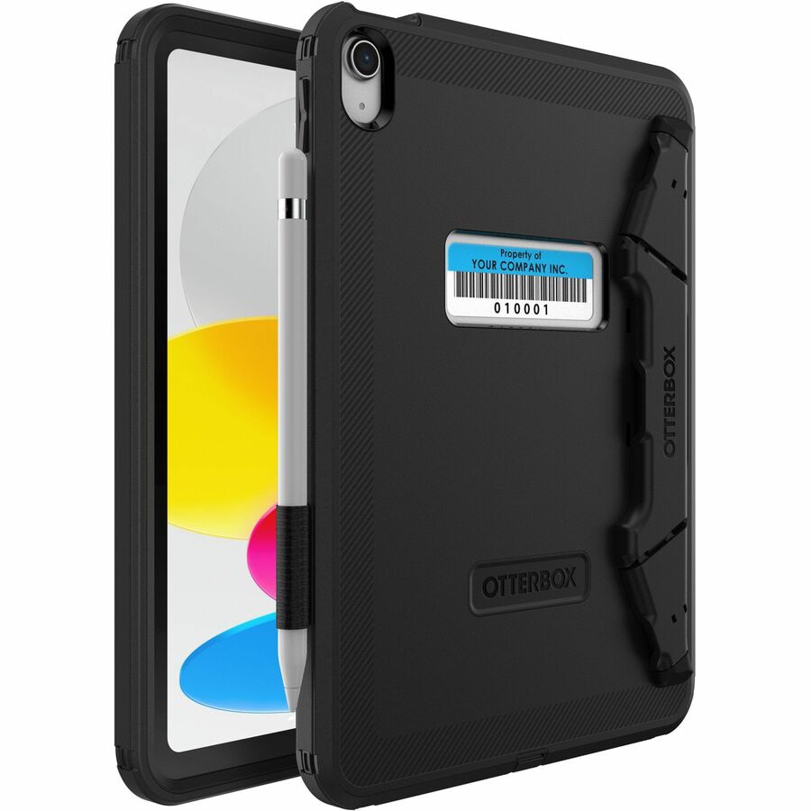 OtterBox Defender Rugged Carrying Case (Folio) Apple iPad (10th Generation) Tablet, Stylus, Pencil - Black