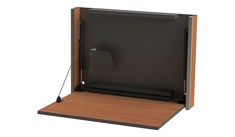Proximity Embrace EXD-28 - wall-mounted workstation - portico teak