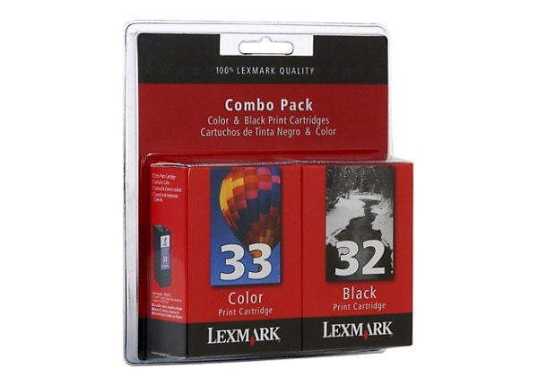 Lexmark #33 and #32 Multi-Pack Inkjet Cartridge (Black and Color)
