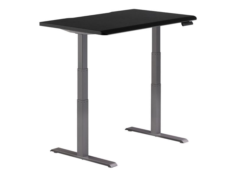 Vari - sit/standing desk - rectangular with contoured side - black