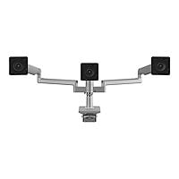 Humanscale M/FLEX M2.1 mounting kit - for 3 LCD displays - silver, gray trim