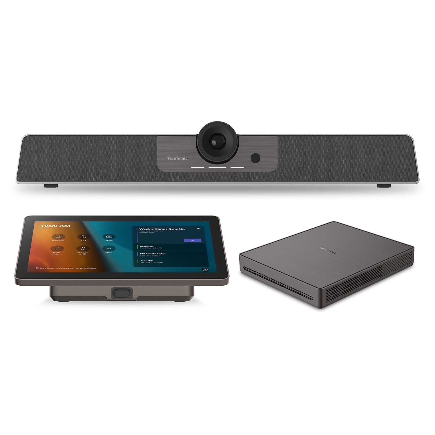 ViewSonic TRS10-UB TeamJoin Bundle for Microsoft Teams Rooms w/ Conferencing Camera, Compute Engine Mini PC, Touch
