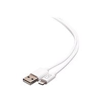 C2G 3ft Lightning to USB A - Power, Sync and Charging Cable - MFi - White -