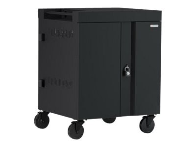 Bretford Cube TVC16 - cart - pre-wired - for 16 netbooks/tablets - black pu