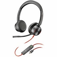 Poly Blackwire 8225 Stereo Microsoft Teams Certified USB-C Headset + USB-C/