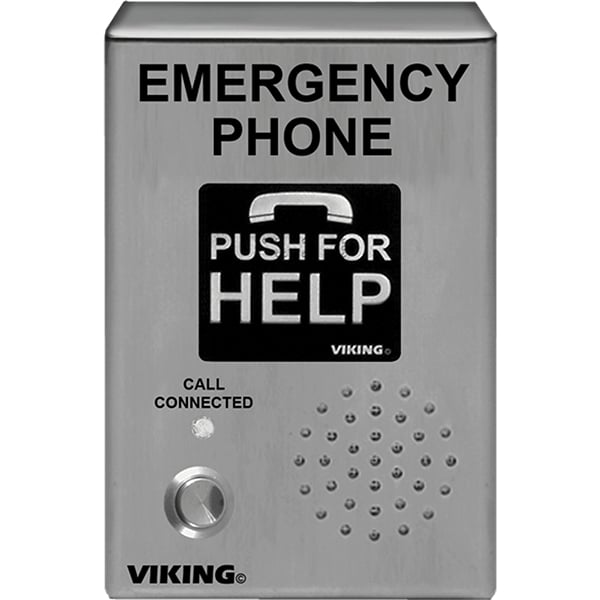 Viking Electronics Surface Mount Emergency Phone with Enhanced Weather Protection