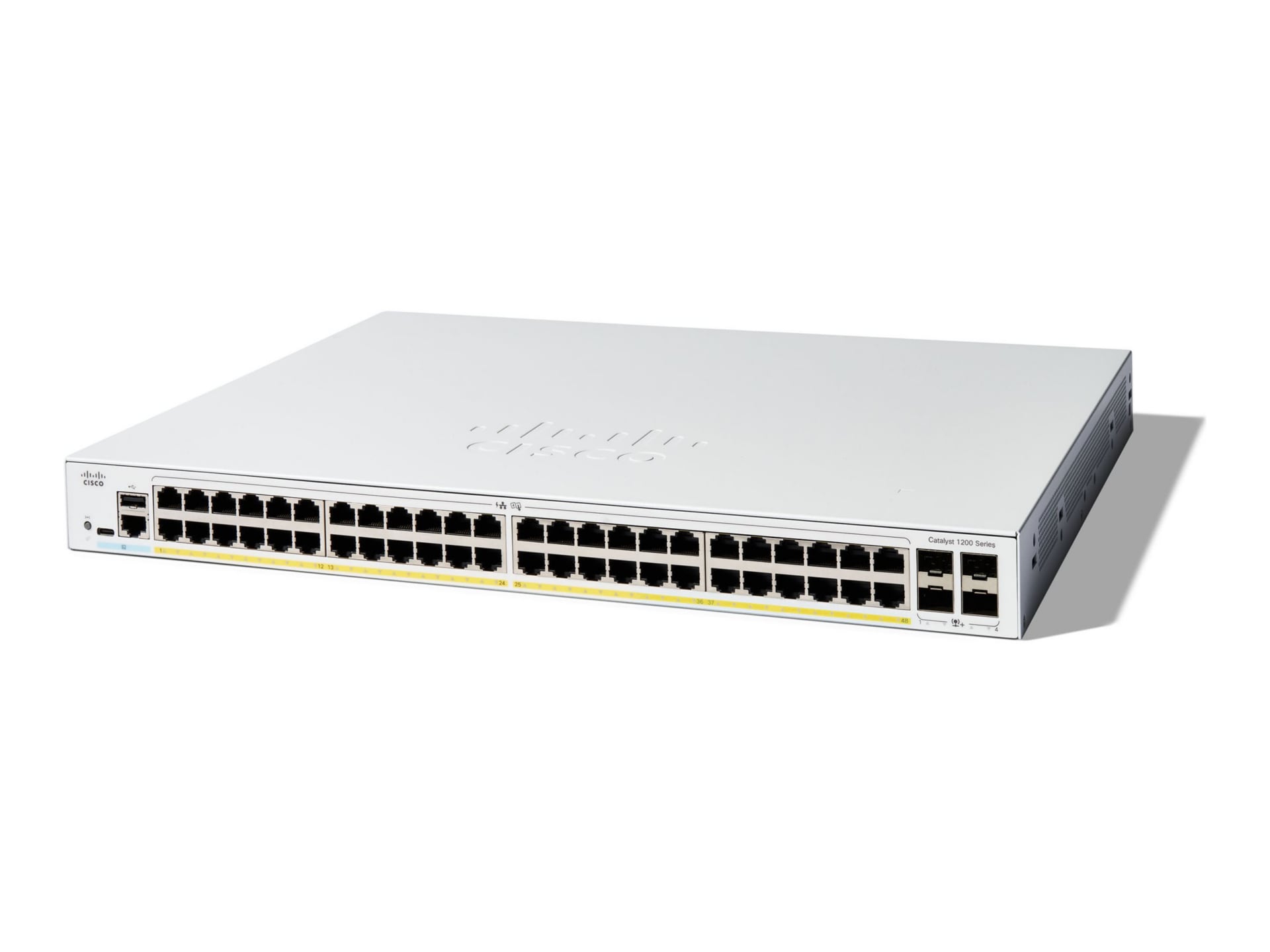 Cisco Catalyst 1200-48P-4X - switch - 48 ports - smart - rack-mountable