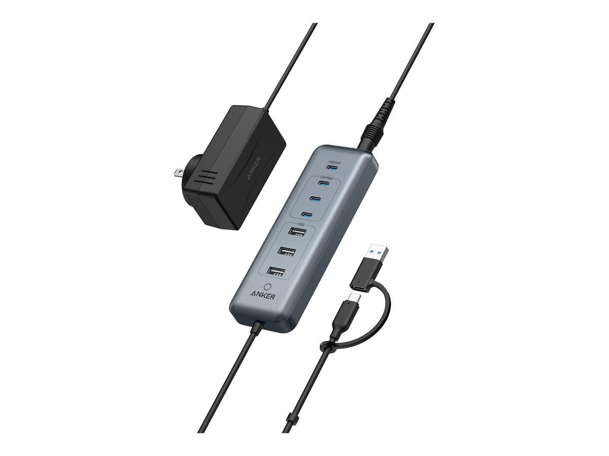 Anker - hub - 8-in-1, 5 Gbps, USB-C - 8 ports