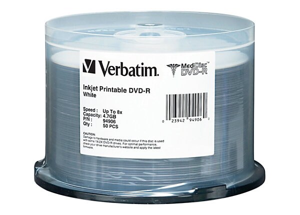 Verbatim MediDisc - DVD-R x 50 - 4.7 GB - storage media