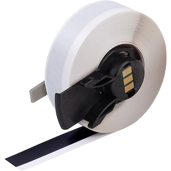 Brady 0.5"x50' All Weather Permanent Adhesive Vinyl Label Tape for M6 and M7 Printer - Black