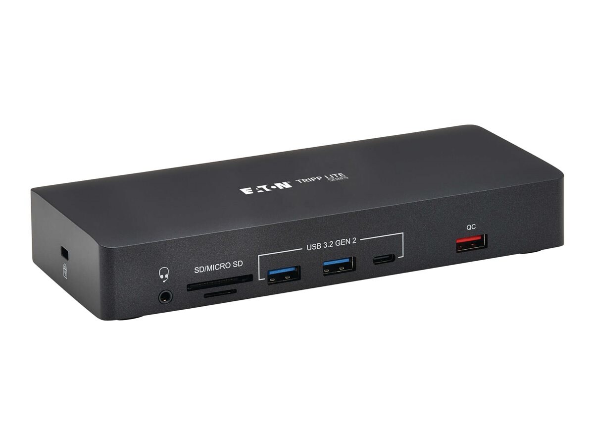 Tripp Lite Safe-IT USB-C Dock, Triple Display - 4K 60 Hz HDMI/DisplayPort,
