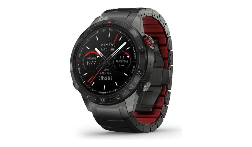 Garmin MARQ Athlete (Gen 2) Performance Edition - titanium grade 5 - smart watch with bracelet - 32 GB
