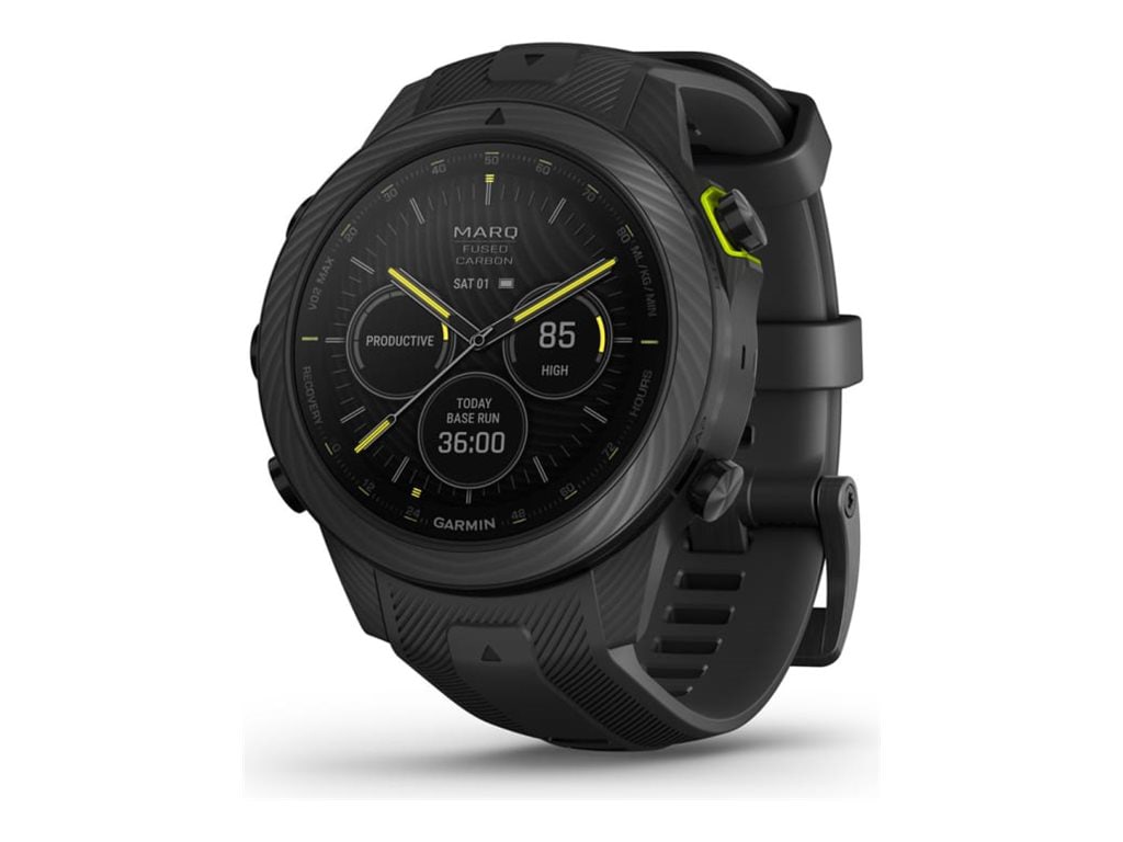 Garmin MARQ Athlete (Gen 2) Carbon Edition - fused carbon fiber with titanium - smart watch with strap - 32 GB