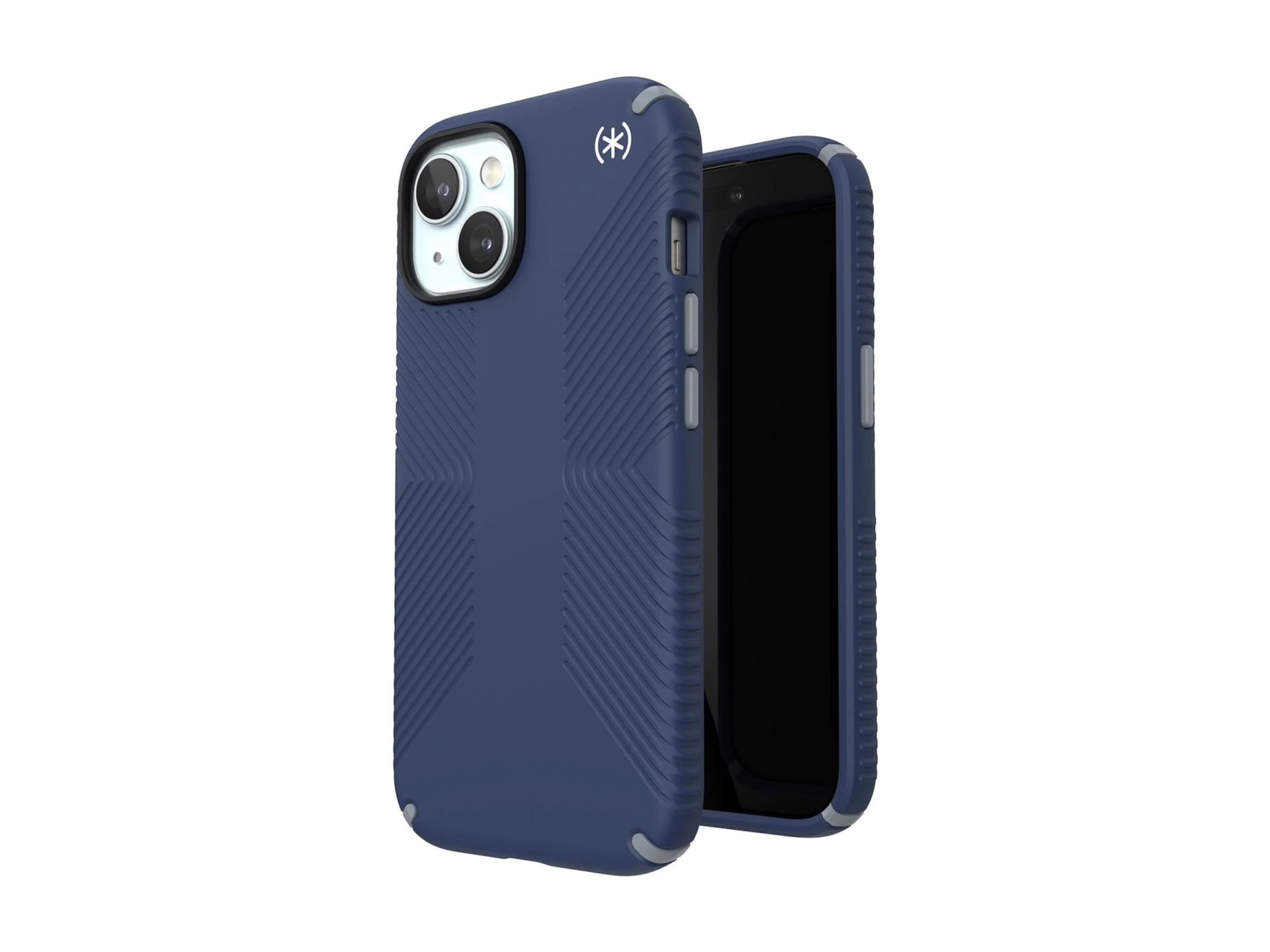 Thumbnail 3 of 6 for Speck Presidio2 Grip Case with MagSafe for iPhone 15 - Coastal Blue/Dust Gray