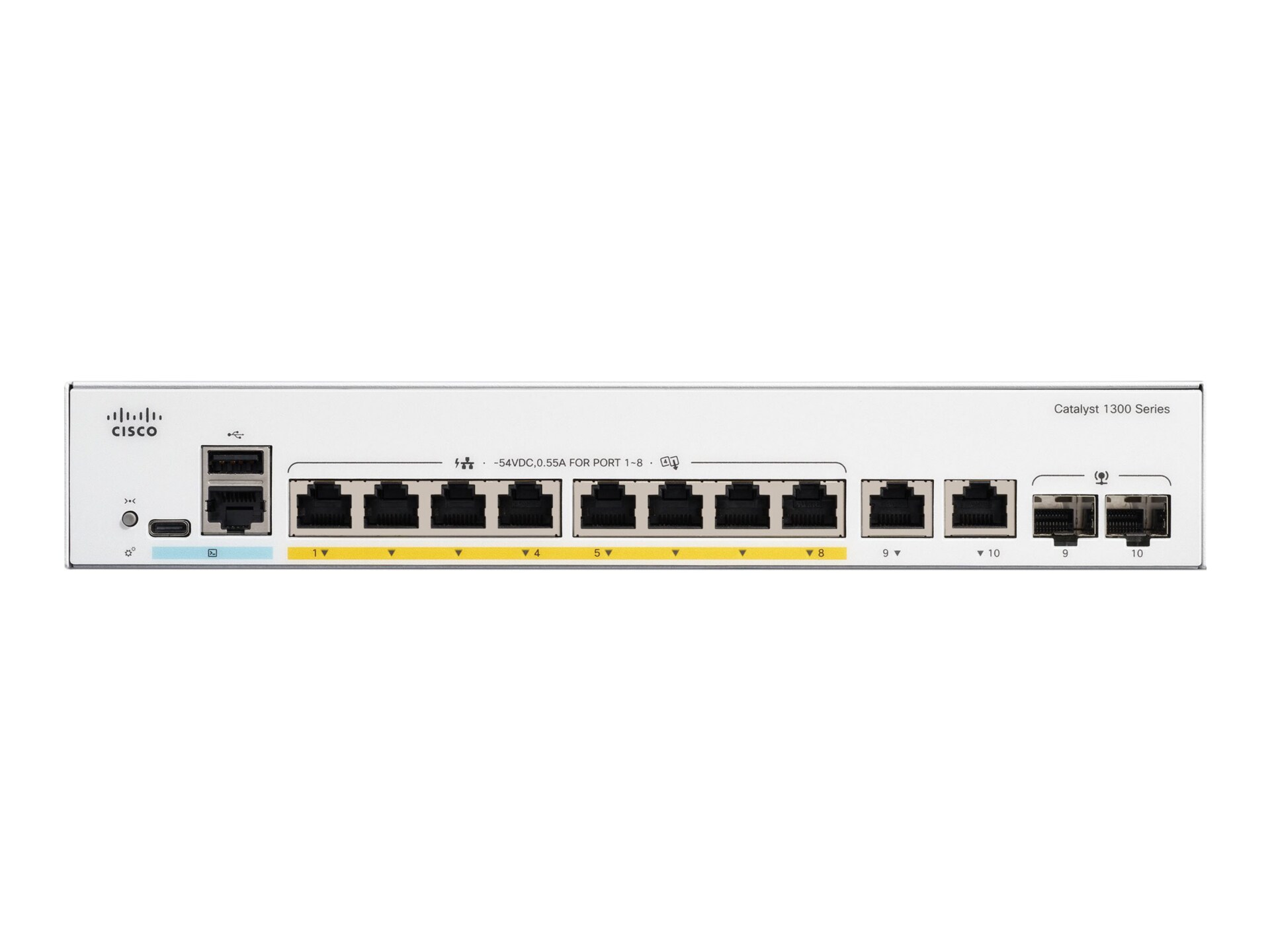 Thumbnail 2 of 2 for Cisco Catalyst 1300-8FP-2G - commutateur - 8 ports - Géré - Montable sur rack