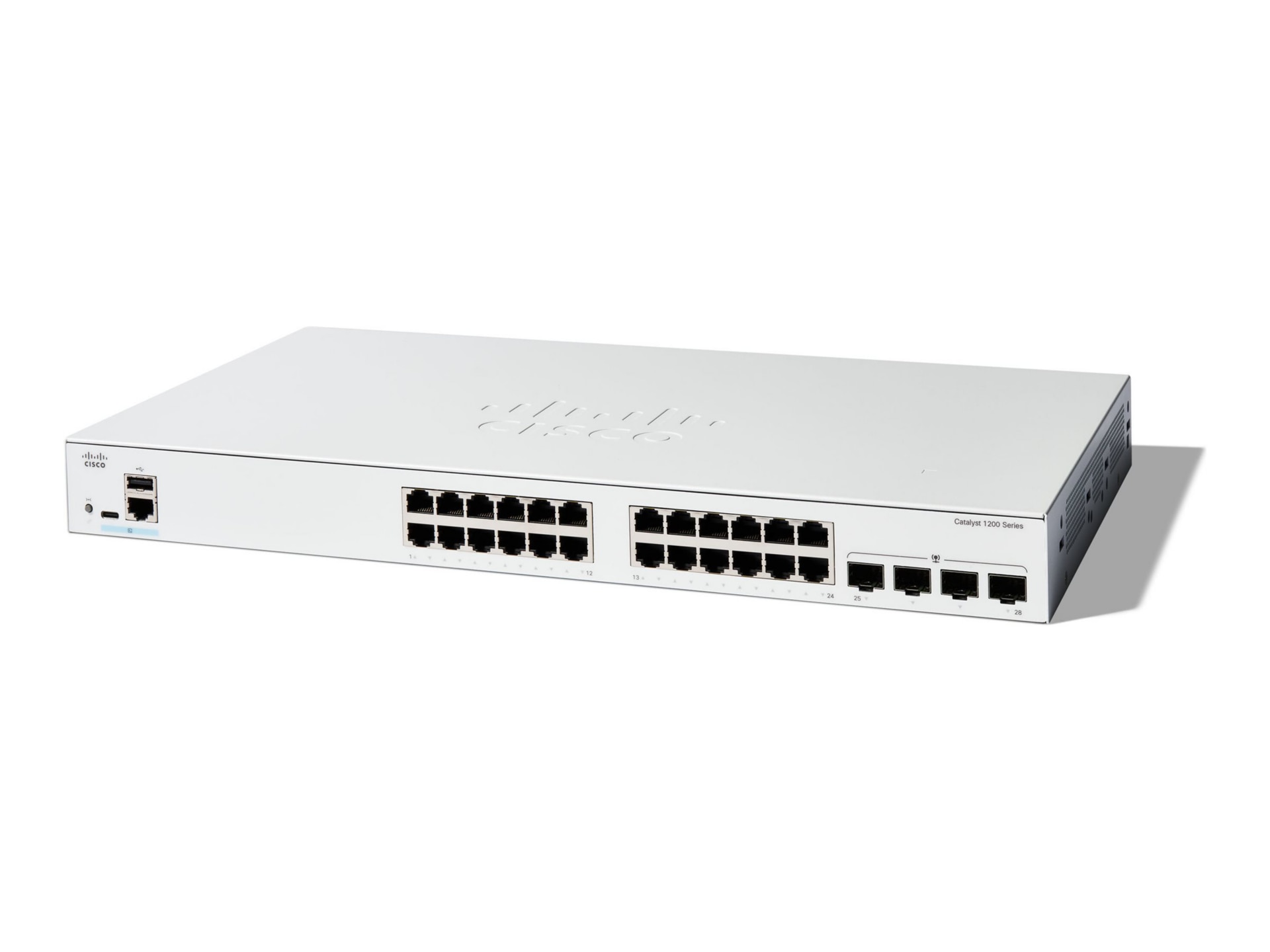 Cisco Catalyst 1200-24T-4G - commutateur - 24 ports - intelligent - Montable sur rack