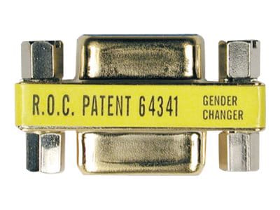 Tripp Lite Compact / Slimline Gold DB9 Coupler Gender Changer F/F