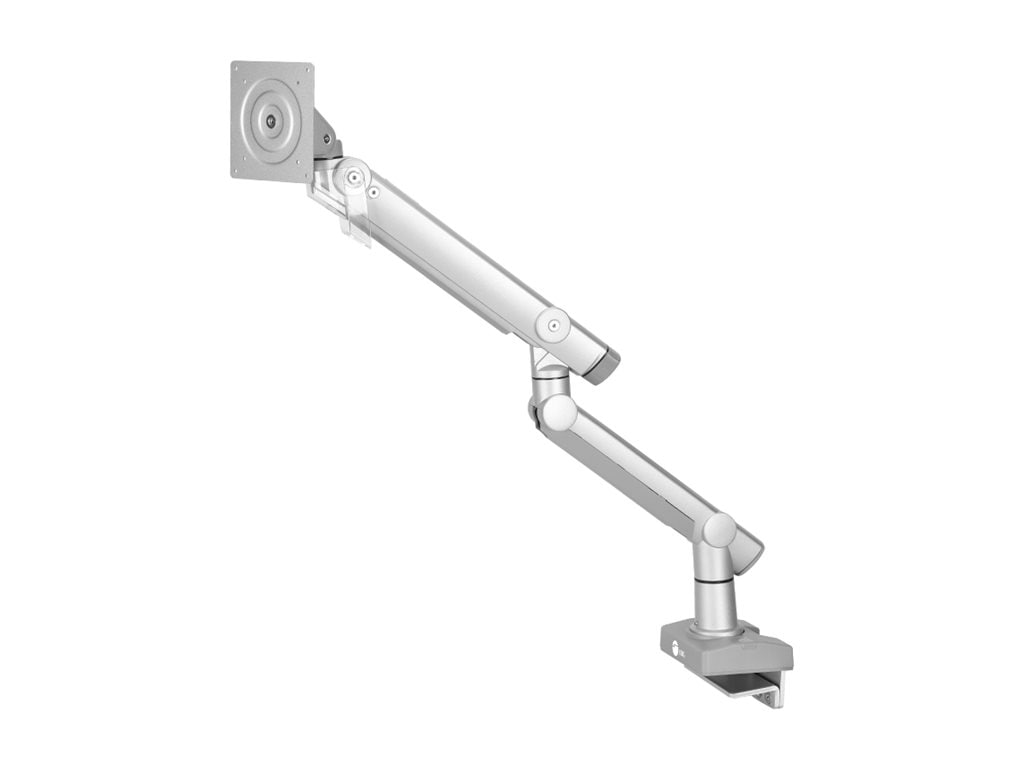 SIIG mounting kit - adjustable arm - for monitor - heavy duty - silver - TAA Compliant
