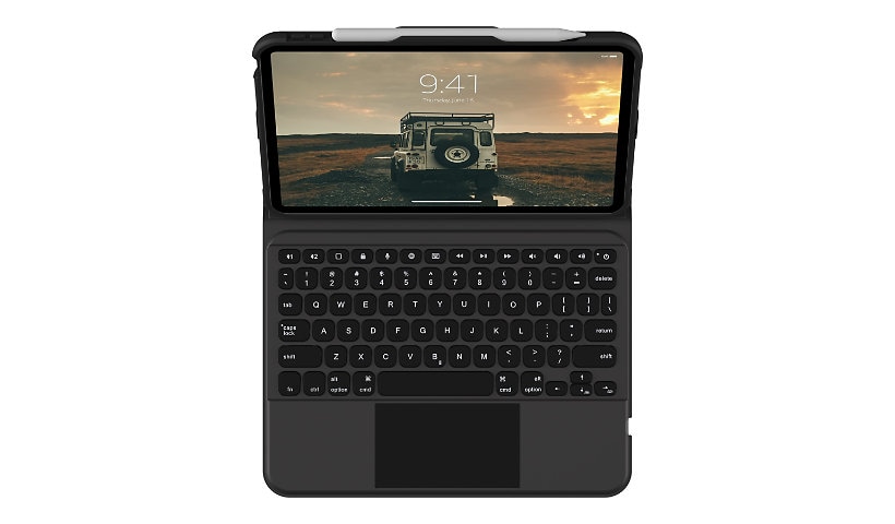 UAG Rugged Bluetooth Keyboard w/Trackpad for iPad 10,9 (10th Gen) - Black/Ash - keyboard and folio case (keyboard case)
