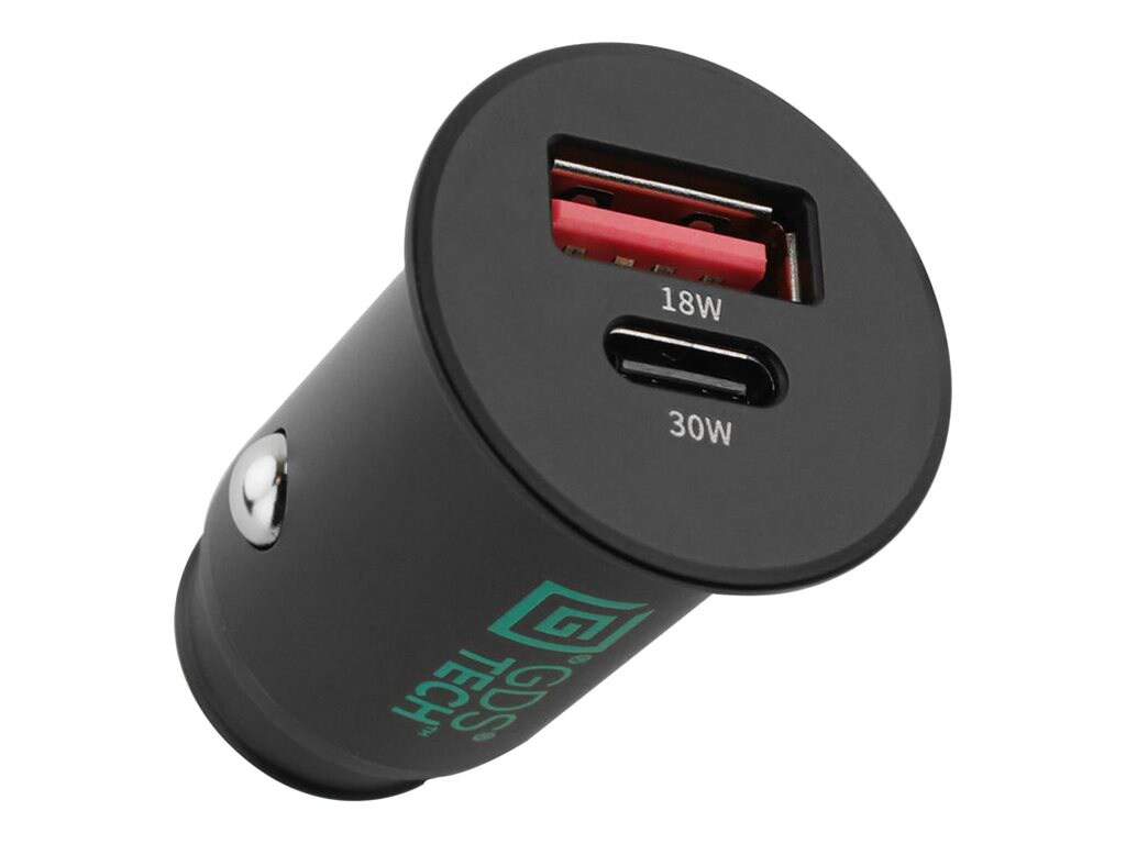 RAM GDS car power adapter - USB-C (PD), 4 pin USB Type A (QC 3.0) - 48 Watt