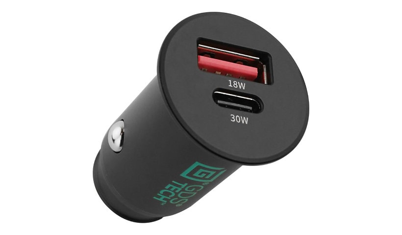 RAM GDS car power adapter - USB-C (PD), 4 pin USB Type A (QC 3.0) - 48 Watt