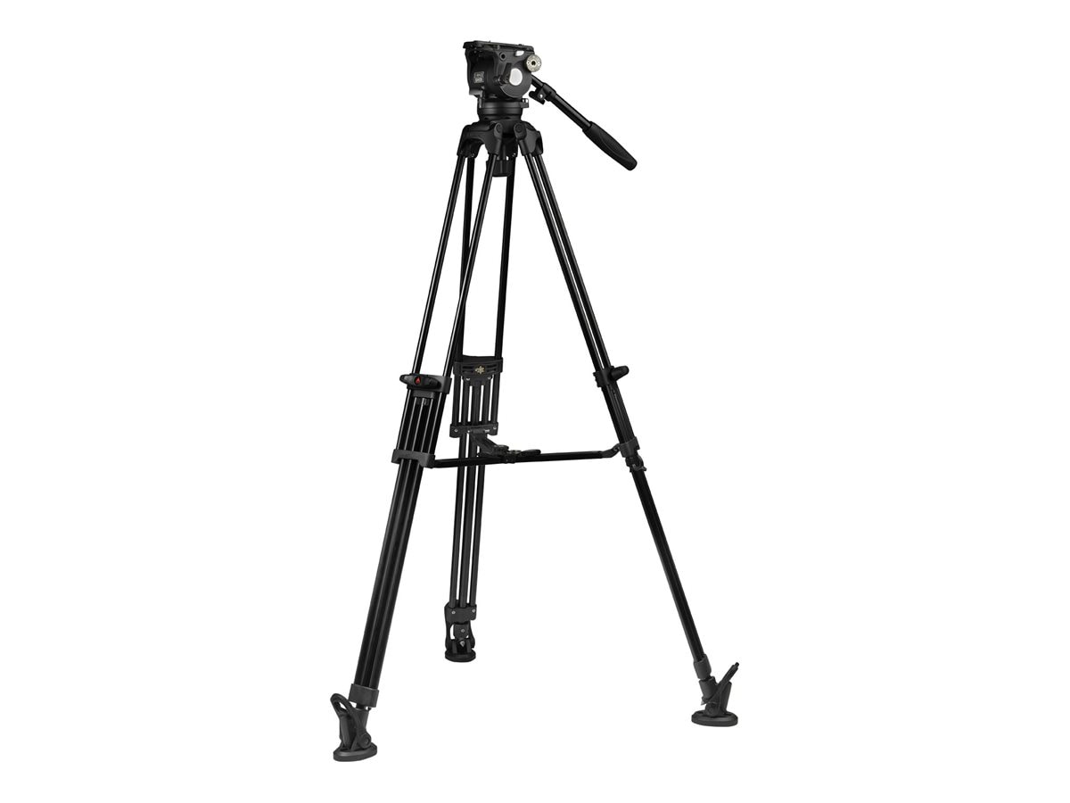E-Image EG08A2 tripod - 2-stage, aluminum, 75mm fluid head, 17.6bs payload, with counterbalance