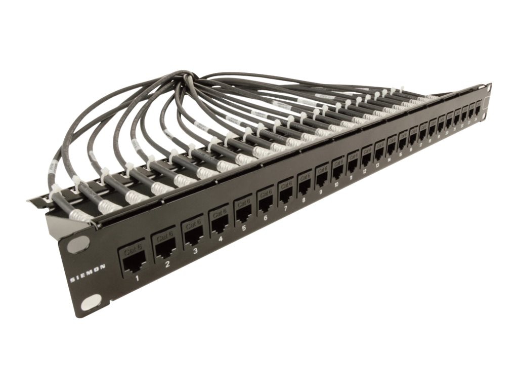 Siemon MAX In-Line Coupler Panel - tableau de connexions - 1U - 19"